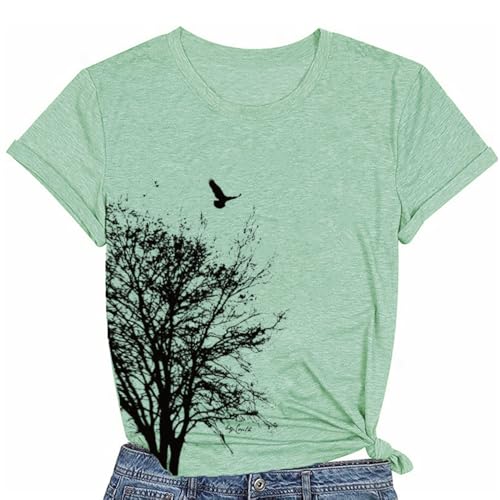 Outdoor Shirts for Women Hiking Nature Camping Theme Shirts Casual