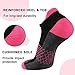 eallco Womens Ankle Socks 6 Pairs Running Athletic Cushioned Sole Socks With Tab