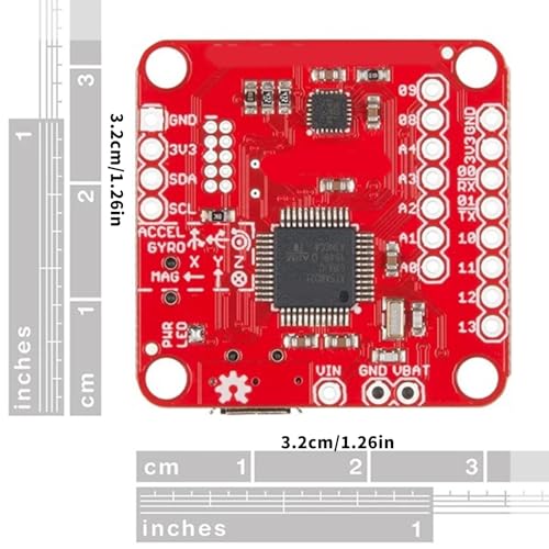 Microcontrolador programable SAMD21 con sensor de actitud de 9 ejes 9DoF M0 3