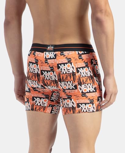 Image of Jockey NY03 Men's Super Combed Cotton Elastane Stretch Printed Boxer Brief with Ultrasoft Waistband (Prints May Vary)