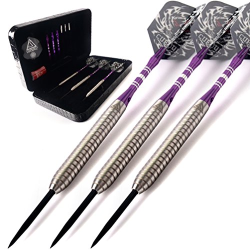 Jeu de fléchettes tungstène 90% 21g pointe acier pour cible sisal et entraînement de vol