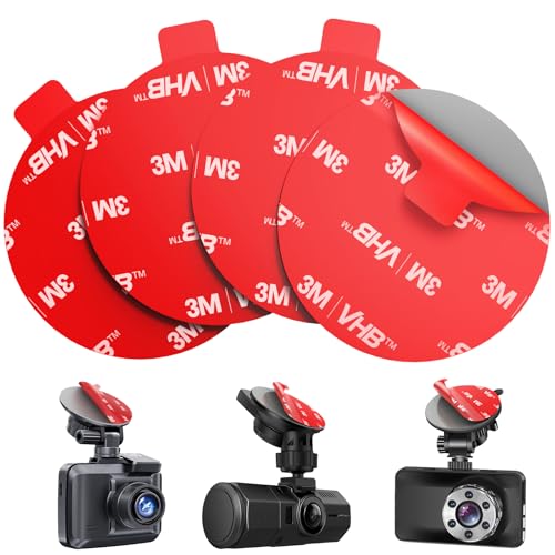 volport 3M Klebepads Dash Cam Hitzebeständig Doppelseitig Extra Stark Runde 3M VHB Klebeband Tape...