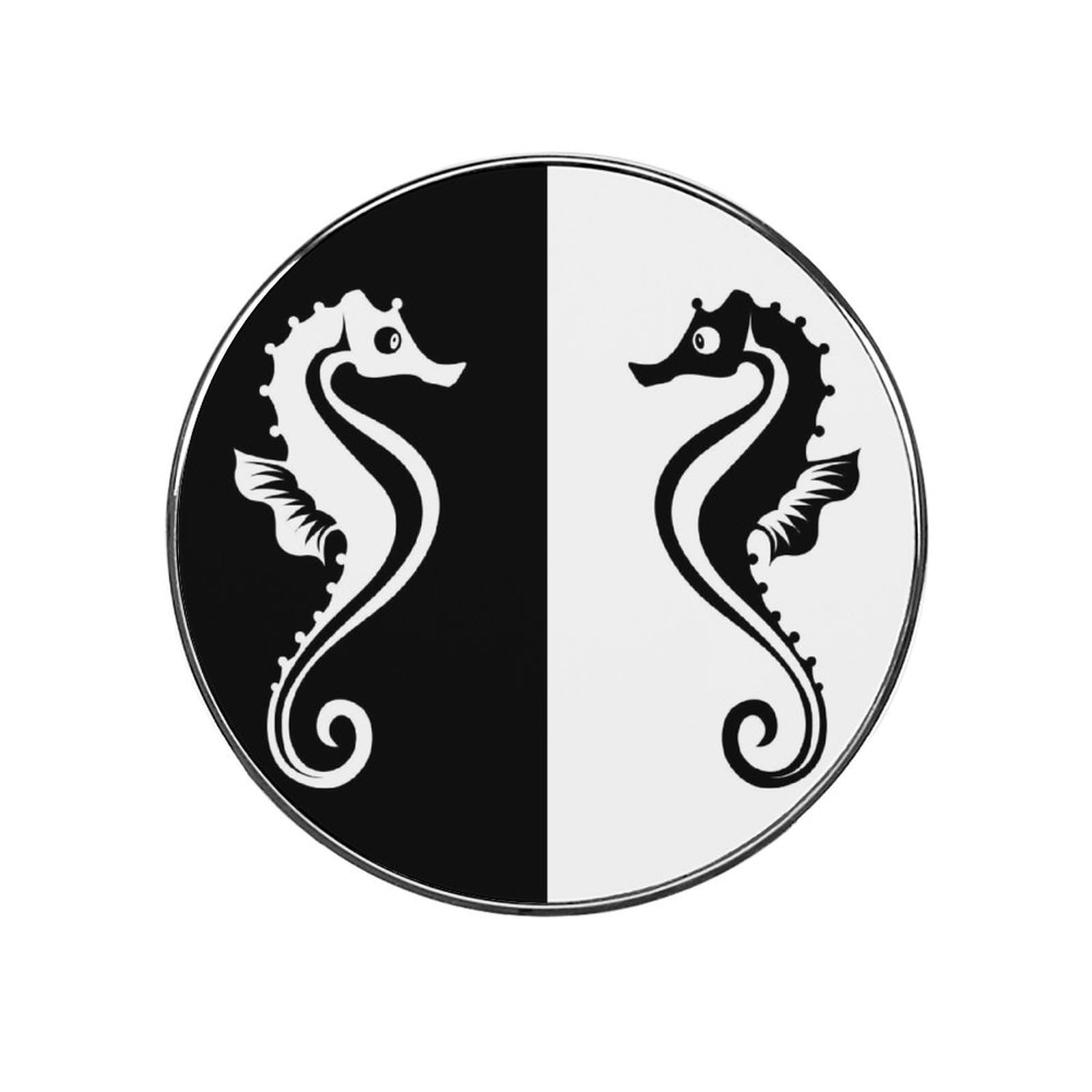 White Black Seahorses Magnets For Fridge Kitchen Decoration For Refrigerators Whiteboards