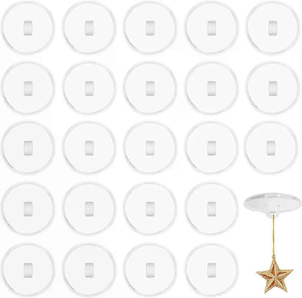 JOYHAPPST Ceiling Hooks Self-Adhesive 30Pcs Adhesive Hooks Without Drilling Self-Adhesive