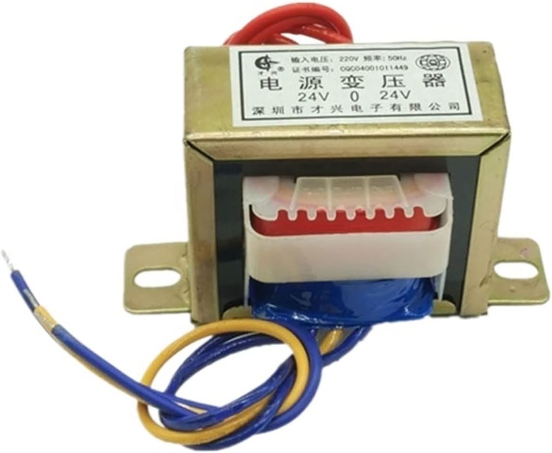 EI41 3W Transformer 220V to AC Single/Double 6V9V12V15V18V24V Copper Core DB-3VA Low Frequency Isolation Audio Transformer(220V Double,30V)