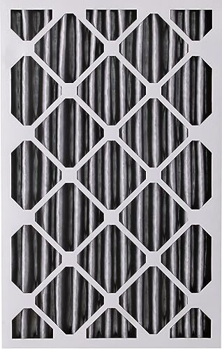 Image of Nordic Pure 16x25x4 Pleated MERV 10 Plus Carbon Air Filters 6 Pack | Actual Size: 15 1 /2 x 24 1 /2 x 3 5 /8 Made in USA, Advanced HVAC Furnace Filtration, Pet & Household Odor Control