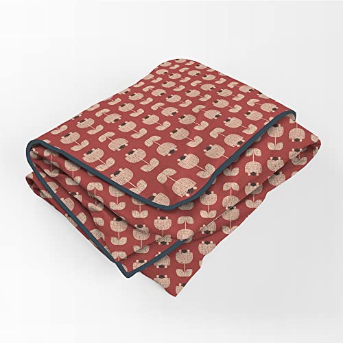 Image of Trident Reversible Queen Dohar, Microfiber, Dohar Double Bed, Queen Size Blanket, Super Soft Quilt, Comfort Living Dohar Collection 90 GSM, Queen -Twig