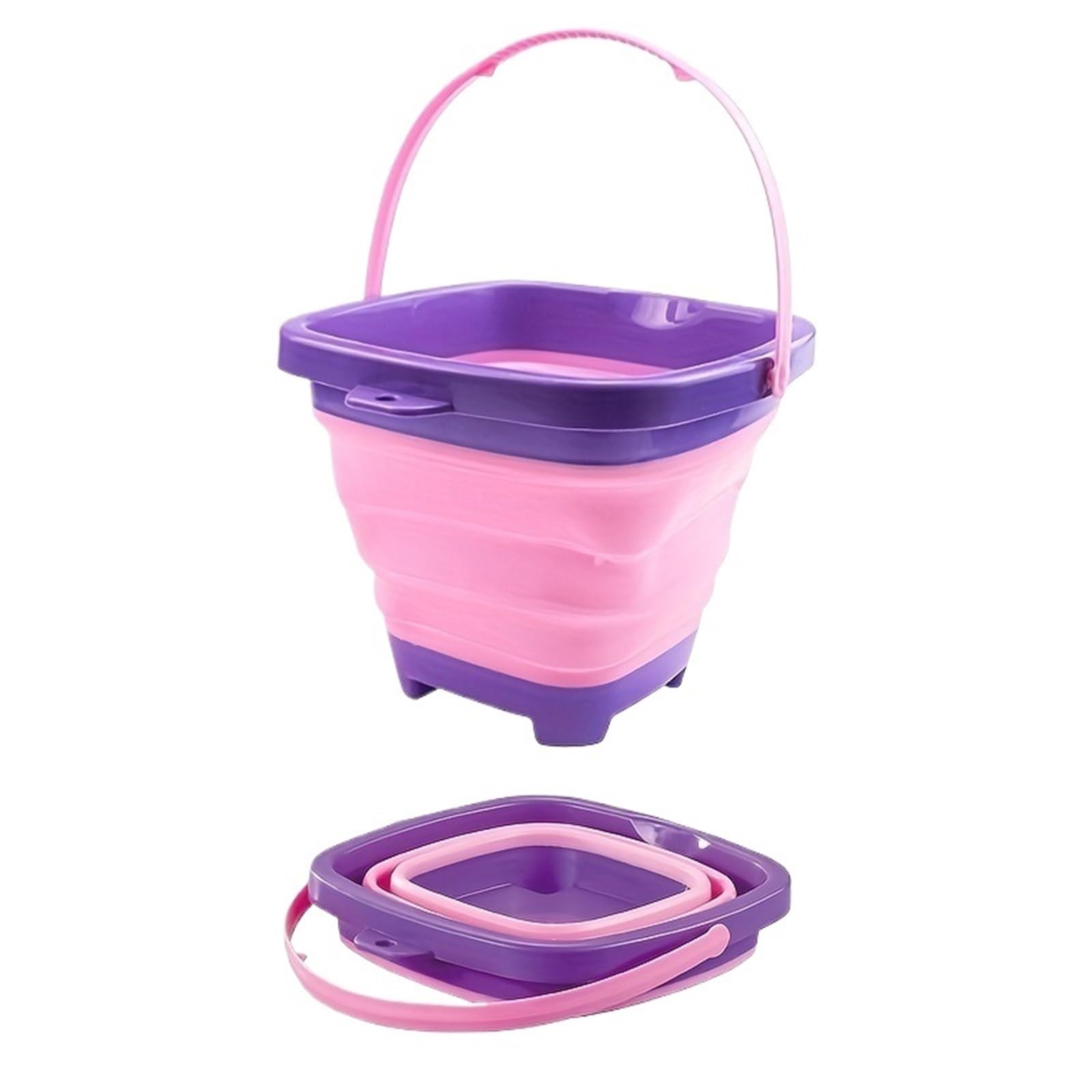 1Pcs Foldable Beach Bucket Silicone Collapsible Buckets For For Summer Activities Camping Gear Travel Sand For Camping And Fishing