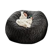 Giant Bean Bag Cover, (it was only a Cover, not a Full Bean Bag,No Filler) Suede Lazy Sofa Cover...