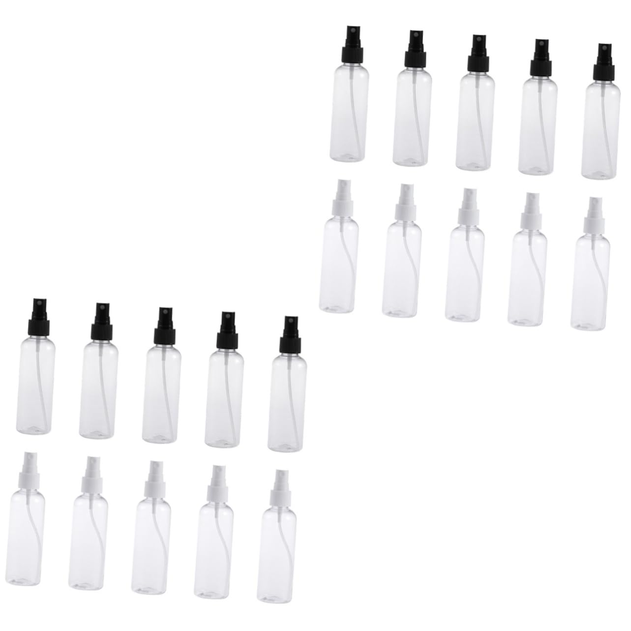 FRCOLOR 20pièces Flacon Vaporisateur Portable Transparent De Bouteilles Rechargeables Avec Spray Pour Voyage Et Cosmétiques
