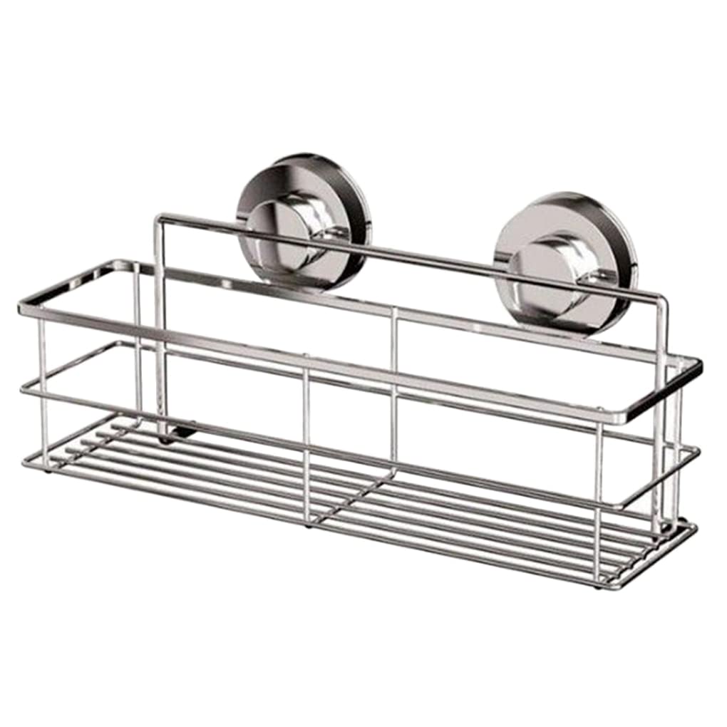 Shower Caddy Shower Stainless Steel Storage Bracket Suction Cup Deep Bath Wall Mount Shelf Shampoo Shower Gel Holder