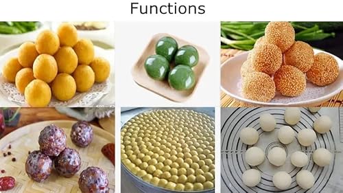 Txmachine Dough Ball Food Processors Dough Divider Rounder Machine Automatic Rounding Machine For Tangyuan Dumplings,Buns,Balls (220V/50Hz, Without Conveyor) #TOP1