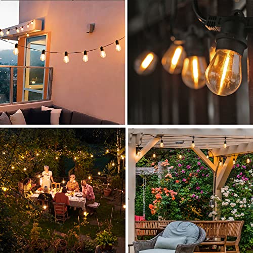 S14 Replacement LED Light Bulbs, Shatterproof & Waterproof 1W S14 LED Bulbs, E26 Base Patio Edison LED Light Bulbs for Outdoor String Lights , Warm White 2200K Plastic 70LM Non-Dimmable 48 Pack by Austin Coast - Image 6
