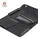 Tokko Katana Professional Shear Case – Black Textured Leatherette 5-Slot Holder for Hair Cutting Shears, Scissors & Combs – Snap Closure, Portable & Protective Folding Pouch for Stylists & Barbers