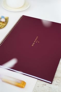 Matt Notebook 2026-2027 16 Ayl k Akademik Masa st  Planlay c  Takvim 25x35 cm - Bordo