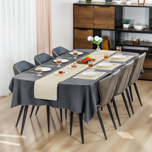Myir JUN Faux Leather Placemats Set of 6, Dual Sided Waterproof Place Mats by Myir JUN - Used condition - Image 3