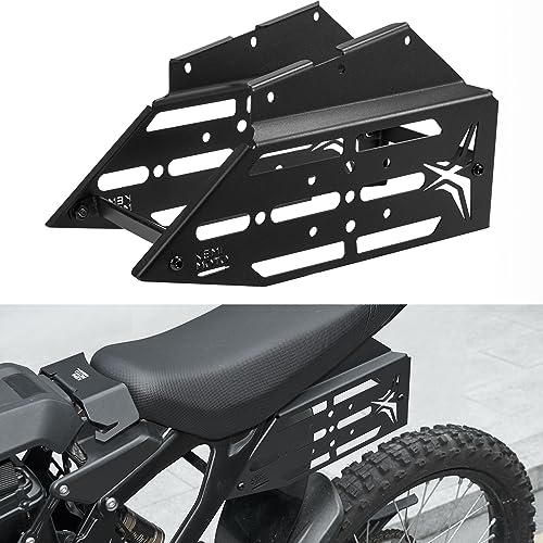 Image of KEMIMOTO Motorcycle Side Racks Luggage Saddlebag Support Carrier Storage Compatible with Sur Ron Light Bee X160 X260 Surron One Side Up to 10 Lbs Black