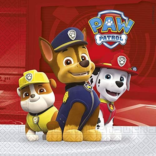 Procos Q57205 Paw Patrol Party Paper Lunch Napkins (20 Pack)