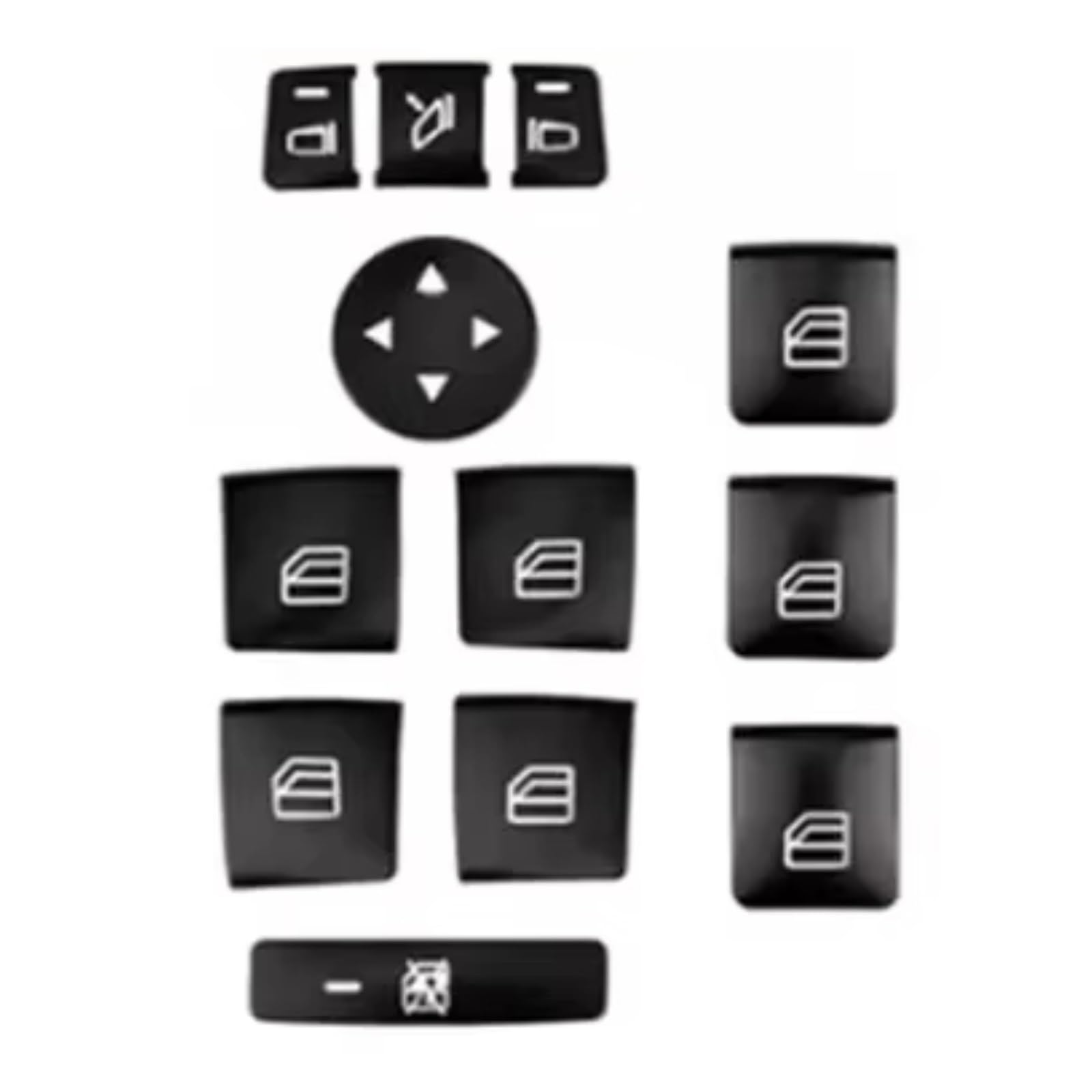 Repair Compatible with Benz for GLK X204 GLK250 GLK300 GLK350 2013 2014 2015 Car Window Lift Steering Button Stickers