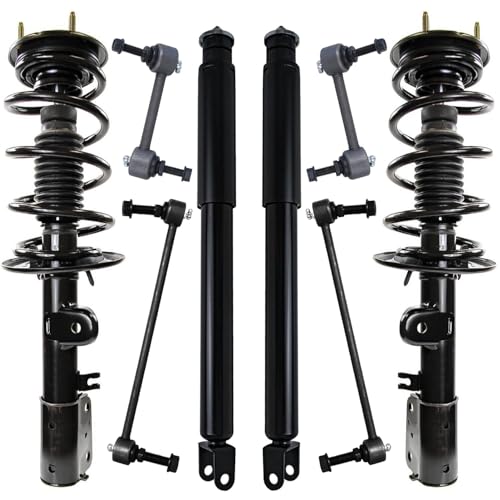 Image of Detroit Axle - AWD Front Struts & Coil Springs Rear Shock Absorbers Sway Bar Links Replacement for 2013-2019 Ford Explorer 3.5L - 8pc Set