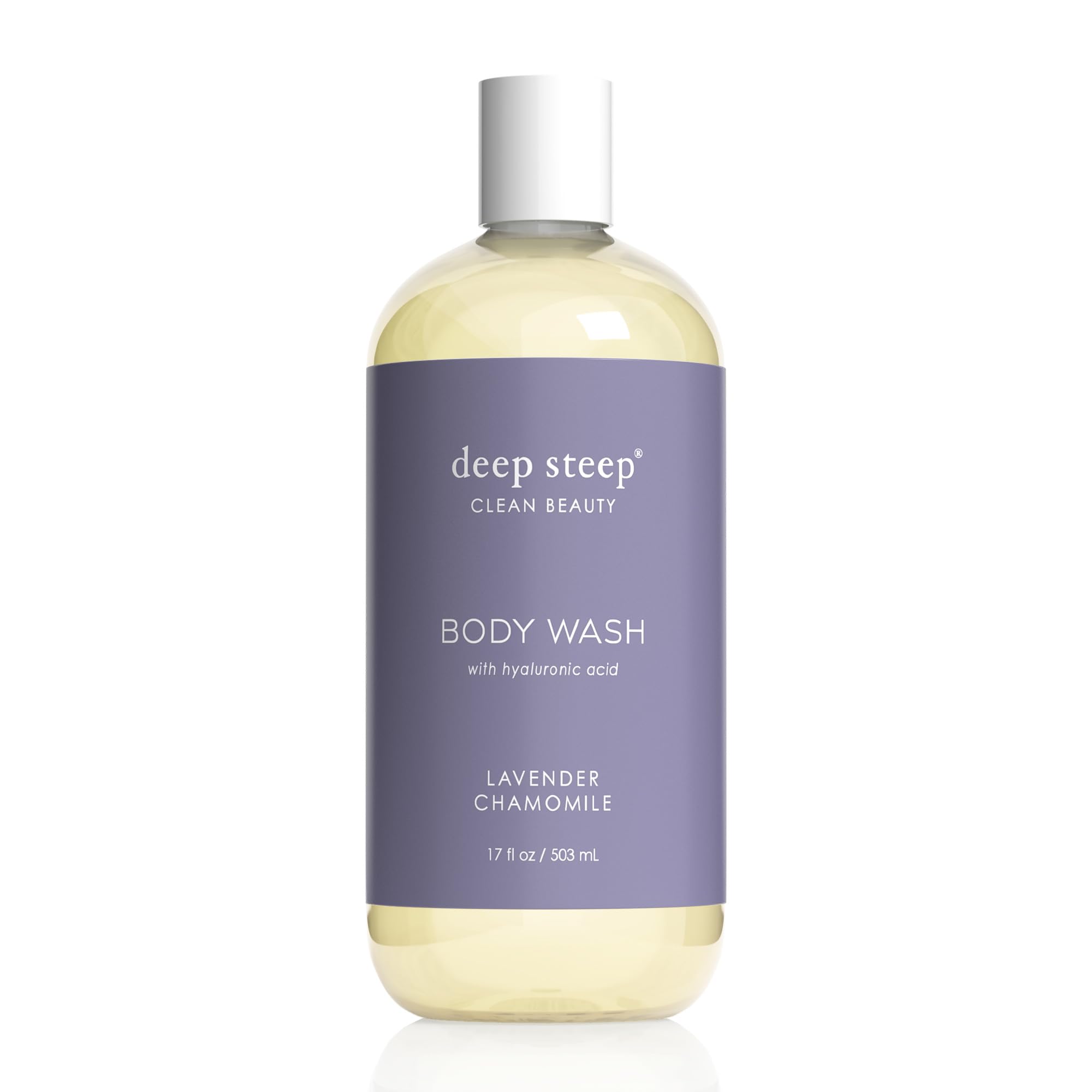 Deep Steep Body Wash with Hyaluronic Acid for Optimal Skin Hydration 17oz (Lavender Chamomile)