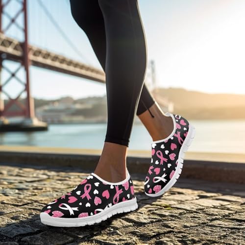 Image of Floral Sneakers for Women Colorful Art Shoes for Women Slip On Casual Work Shoes
