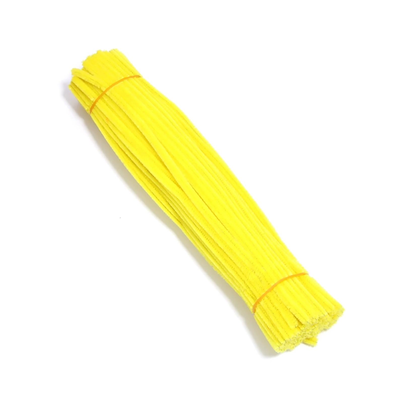 TGDGFKIAS Cure-pipes pour loisirs créatifs, Cure-pipes tiges chenille 30 cm paquet de 100 fournitures d'artisanat multicolores(Giallo)