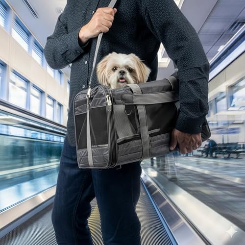Sherpa Travel Transportbox für Haustiere, von Fluggesellschaften zugelassen, Large, anthrazit