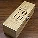 Produktbild English Pewter Company Einzigartige personalisierte 70. Geburtstagsgeschenk - Luxus aus Holz Wein oder Champagner-Box lackiert und Satin ausgekleidet [HING09]