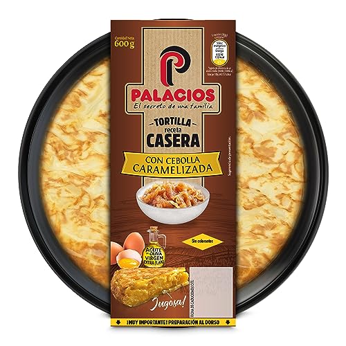 Tortilla Palacios con cebolla caramelizada 600 gr.