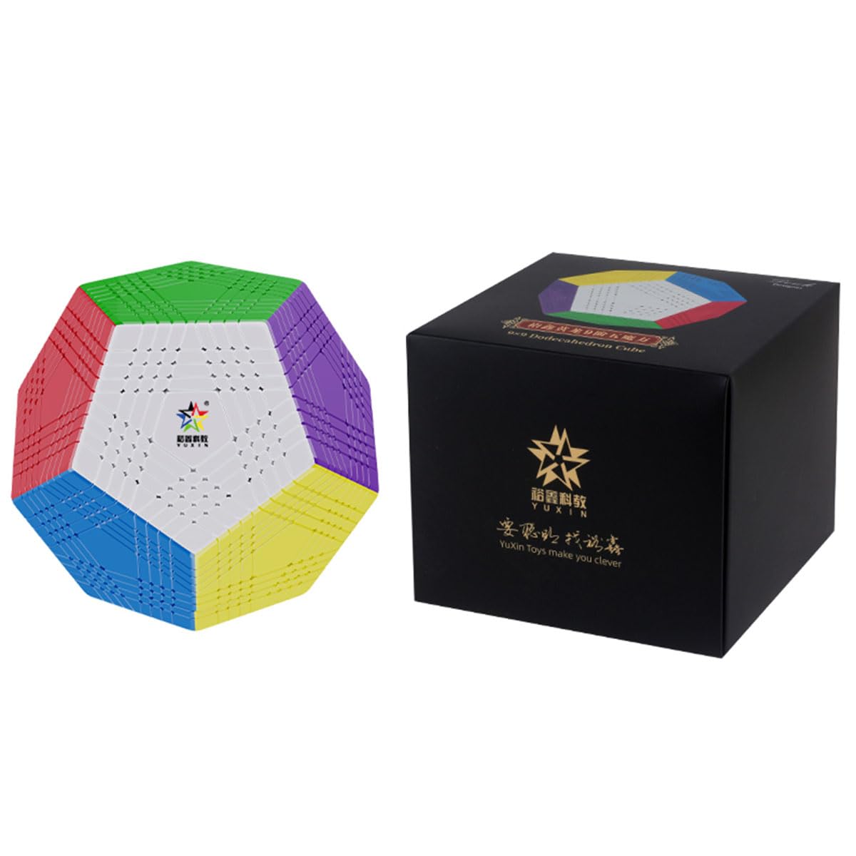 Amazon.com: HELLOCUBE YuXin Petaminx 9x9 Stickerless Cube12 Sided