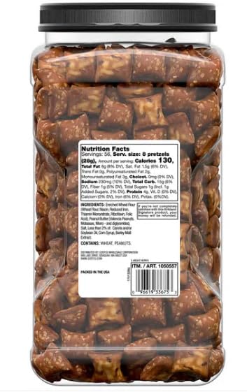 Kirkland Hk Anderson Peanut Butter Filled Pretzels 3 Lb (Pack of 2)