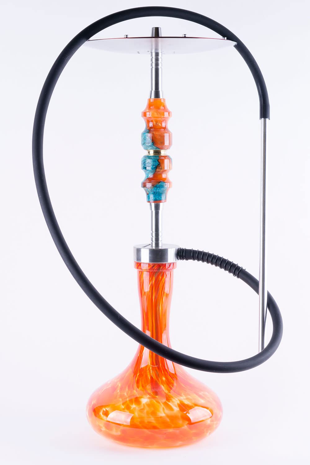 B2 Hookah SS-Inox PCC Lava Spill with Brass Insert - 100 Hand Made - 1 of 1 Custom