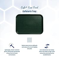 Vista 2 de Carlisle FoodService Products CT121608 Cafe Bandeja de plástico estándar para cafetería/comida rápida, certificado NSF, libre de BPA, 16 pulgadas