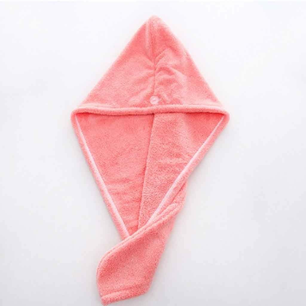Magic Microfiber Shower Cap Hair Fast Drying Dryer Towel Bath Wrap Hat Quick Turban Dry(Blue)