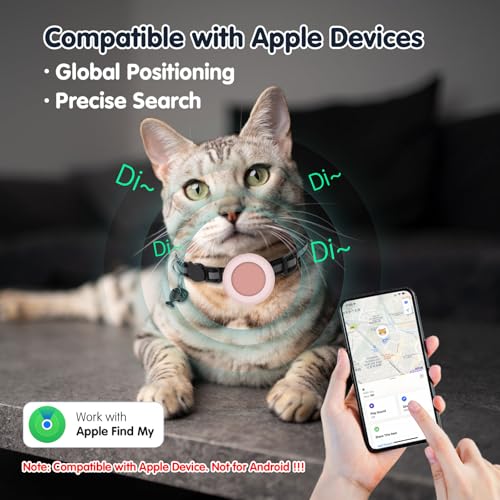 Gbvp HB15 Pet Tracker For Cat, Smart Cat Location Tracker With Holder, Mfi Certificated Tracking Device, No Monthly Fee, Works With Find My, Collar Not Included, Not Gps Tracker(Ios Only) (Pink thumb #2