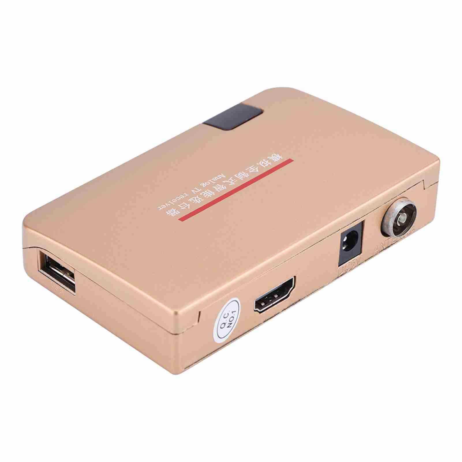 Convertisseur TV RF vers HDMI Récepteur TV Analogique, Adaptateur Convertisseur HDMI Télécommande, 100-240 V, pour Téléviseurs avec Port D'entrée HDMI, pour Projecteurs (Prise UE)