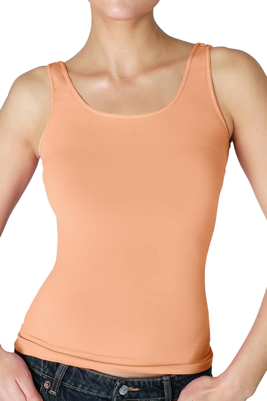 NIKIBIKI Women Seamless Classic Short Tank Top, Made in U.S.A, One Size - Image 2