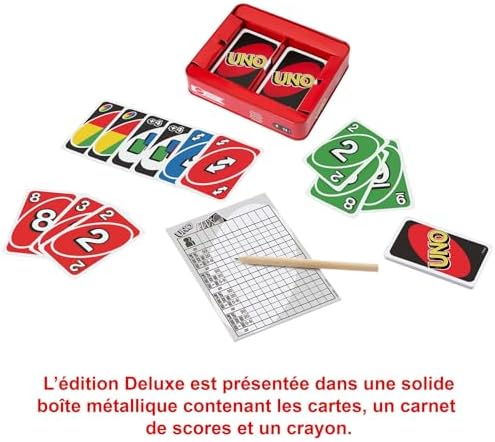 Mattel Games UNO Deluxe: El Juego de Cartas Definitivo para - Preguntas frecuentes