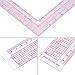 Plastic L- Ruler Sewing Measuring 90 Degree Professional Tailor Ruler Garment Pattern Dress Making Craft Tool French Curve(5808)