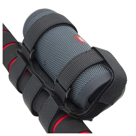Portable Bike Golf-Cart Speaker Mount - Adjustable Strap Holder for JBL Flip 5 Charge Series Bluetooth Speaker, Waterproof Holder for Railing or Handlebar of Bicycle, Scooter, utv, ATV, Motorcycle