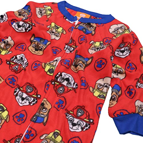 Nickelodeon Boys' Paw Patrol | Baby Shark Footed One Piece Fleece Pajamas3