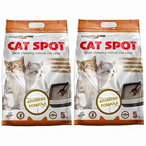 Cat Spot Advance Version Formula Cat Litter 10 KGS Natural Fresh Litter with 2X Absorption 99.99% Dust Free