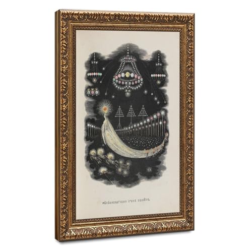 Toile vintage Grandville Peregrinations Comet de WCYB 40x61 cm