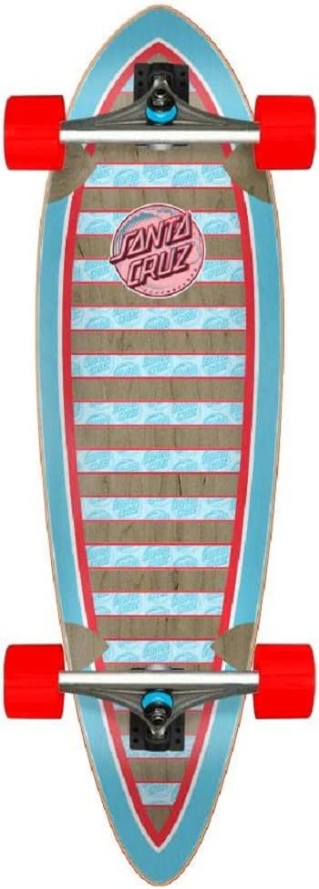 Santa Cruz Decoder Wave Pintail Cruiser Skateboard - 9.2in 9-Ply Deck, Slimeballs Wheels, Decoder Lens Graphic