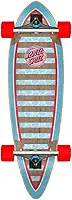 SANTA CRUZ Skate completo de 23,7 cm x 80,5 cm - Pontos clássicos dos anos 80