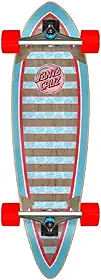 SANTA CRUZ Skate completo de 23,7 cm x 80,5 cm - Pontos clássicos dos anos 80