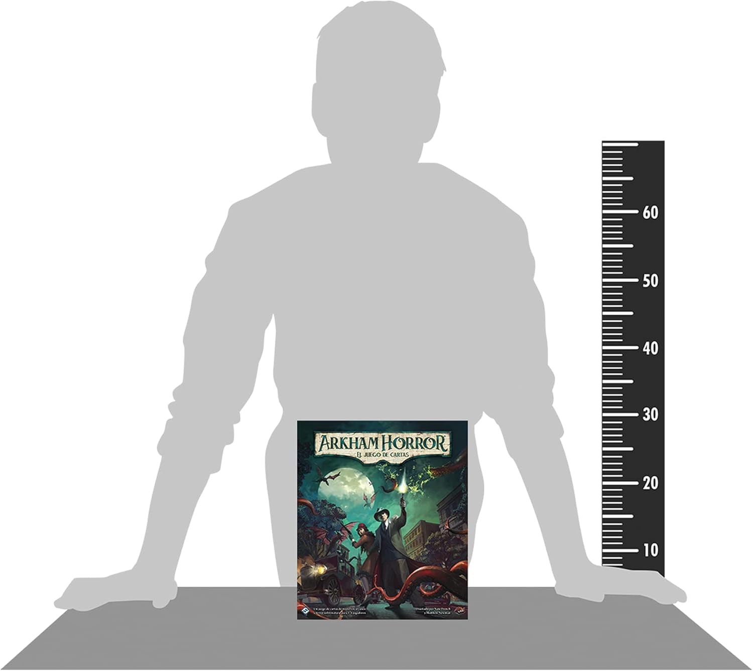 Fantasy Flight Games Arkham Horror: Das überarbeitete Kartenspiel, Forschungs- und Horror-Kooperatives Spiel, 1 bis 4 Spieler, 14+ Jahre, Spanische Sprache