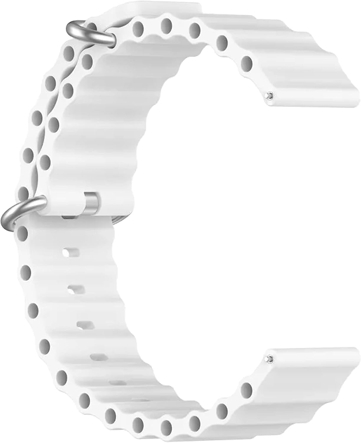 Quick Release Watch Band Compatible With Peanuts x Timex Marlin Automatic Soccer (40 MM) Silicone Ocean Band Style Replacement Strap image 2