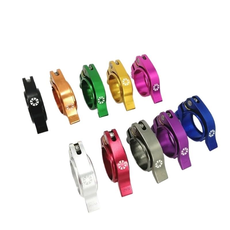 Abrazadera Sillin Abrazaderas for tijas de sillín bicicleta plegable, 41 mm, 40, piezas for(Black 41mm)